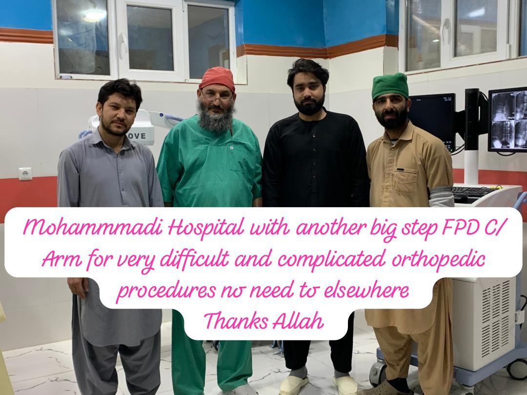  Afghanistan's first wireless FPD C-arm is here!